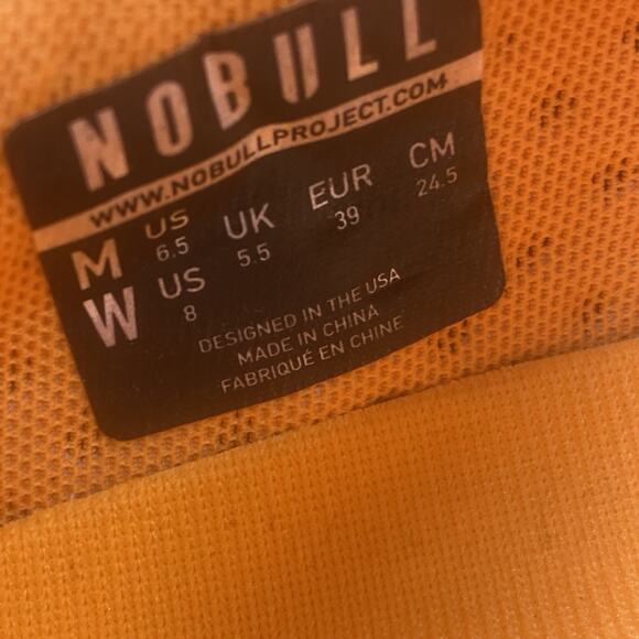 NOBULL Outwork Edge Impact Womens Triple Orange Size 8 Low Top Athletic Shoes - Picture 8 of 9